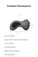 Almohada De Cuello Multifuncional En Forma De U De Espuma Suave De Rebound Lento Para Descanso Viaje Salud Cervical Masaje Almohadas De Tamaño Mediano Material Algodón 100% Relleno De Espuma De Memoria - details 10