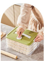 Organizador De Empanadillas Multicapa Gran Capacidad Airtight Y Con Función De Congelación Rápida Para Almacenamiento De Comida Essentials De Cocina Contenedor Plástico Moderno - details 9