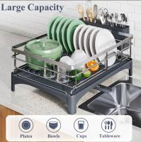 Escurreplatos de Acero Inoxidable con Soporte Extraíble y Gran Capacidad de Secado - Herramienta de Cocina para Organizar y Secar Platos y Utensilios - details 3