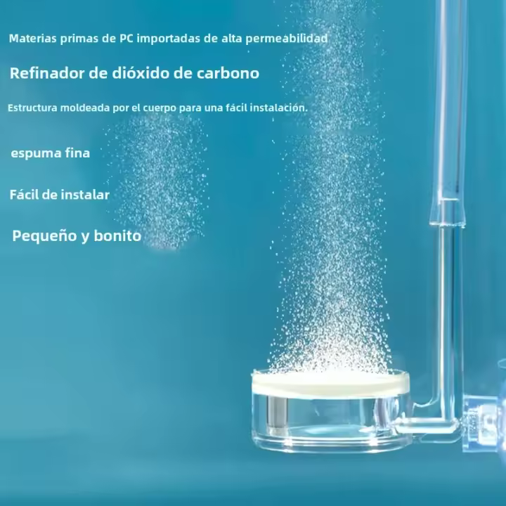 Nuevo Atomizador De CO2 Para Acuario Transparente Difusor De CO2 Purificador Material PC Placa Cerámica Especial Para Tanque De Peces - 1