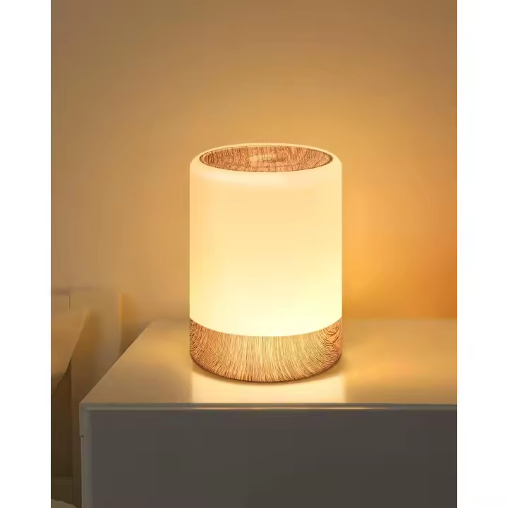 Lámparas táctiles para dormitorio, lámpara de noche regulable, luz nocturna LED inteligente para bebé con cambio RGB y memoria, lámpara de mesita de noche recargable por USB, luz nocturna portátil. - 1