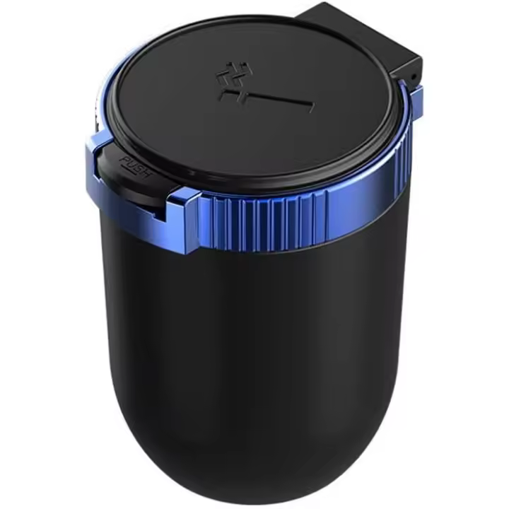 Cenicero Coche Con Tapa Cenicero Arce Inoxidado con Luz LED Cenicero Coche Extraible Limpieza Cenicero Coche Sin Humo Cenicero Coche Reusable Cenicero Coche Oficina - 1