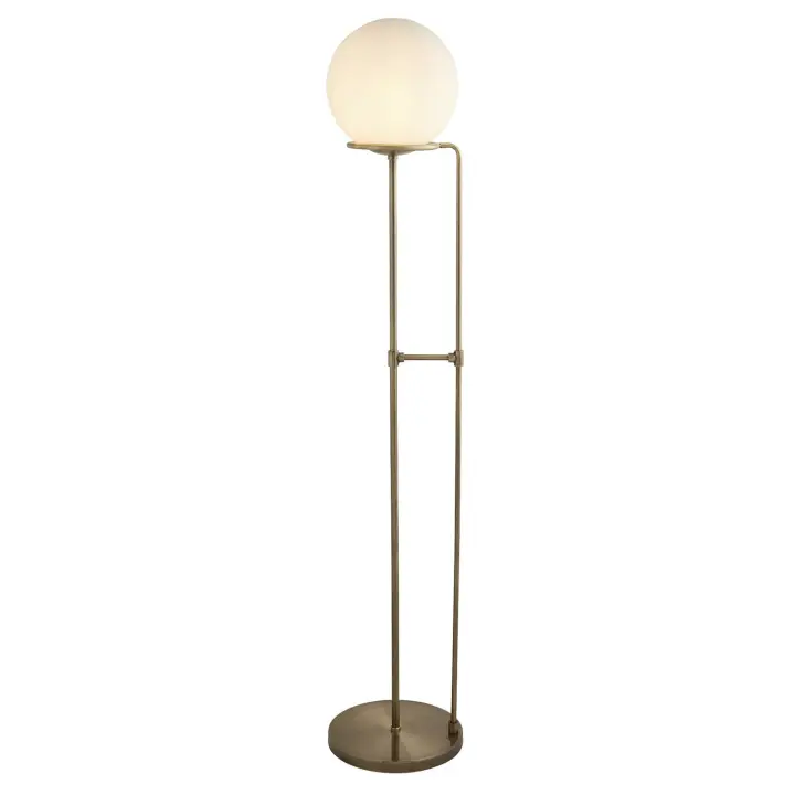 Contemporáneo Esfera Plantación Acero Latón Blanco Vidrio 1 Luz E27 - 1