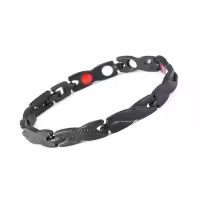 Pulsera Magnética Creativa Retro De Moda Con Patrón De Dragón 7mm Ajustable Para Parejas Metal Zinc Aleación Pulsera De Cadena Unisex - details 0