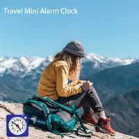 Pequeño para Mesita de Noche, sin Tictac, funciona con Pilas, Reloj analógico Silencioso para dormitorio, mochilero, con función de Repetición y Luz Nocturna - details 4
