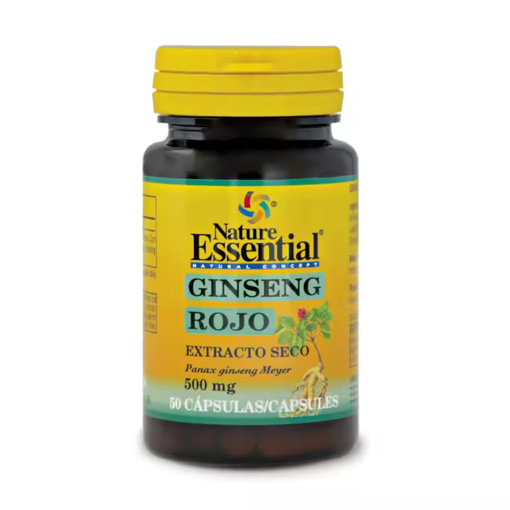 Nature Essential Complemento Alimenticio Ginseng Rojo 500 Mg Ext Seco 50 Caps - 1
