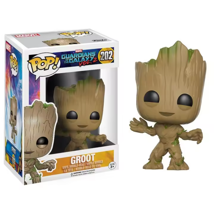 Funko Pop! Guardianes de la Galaxia Vol. 2 - Groot, 13230, Nº202 - 1