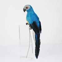 Decoración Creativa Y Artesanal De Papagayo Animal Para Jardín Miniatura Pajaro De Tela Con Plumas Para Adorno Del Césped Tamaño 25/35cm - details 15