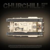 Bloques De Construcción Militar Sherman M4A3 Tanque Medio UK Churchill KV-1 Panzer IV T-34 Juguetes Educativos Para Niños Regalos Para Adultos - details 18