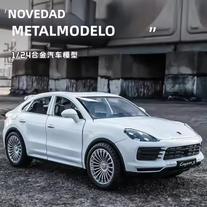 Modelo De Coche De Aleación Porsche Cayenne S Turbo SUV 1:24 Con Sonido Y Luz Regalo Para Niños Juguete De Metal Maisto F384 - 1