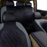 Funda De Asiento De Coche Universal De Cuero PU Todas Las Estaciones Impermeable Protector De Asiento Para Sedan SUV Camión Pick-up - details 8