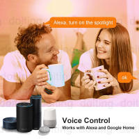 Bombilla LED Inteligente WiFi GU10 5W RGB Regulable Compatible Con Alexa Y Google Home Spotlights Para Iluminación De Hogar 110V-220V - details 3