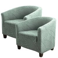 Cubierta De Silla Club Elástica En Jaquearl Sólido Protección De Muebles Para Sala De Estar Cubierta De Sofá De Barra Adecuada Para Silla De Un Brazo - details 18