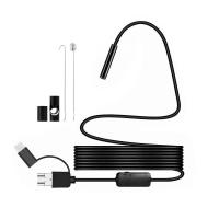 Cámara De Endoscopia Industrial 5.5mm Flexible Mini Snake Para Automóviles Y Prensa 3 En 1 Para Android Y PC Visión Infrarroja 640x480 - details 2