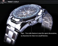 Reloj De Pulsera Deportivo De Lujo Para Hombre Forsining 2021 Acero Inoxidable Impermeable Con Caja Skeleton Movimiento Mecánico Transparente - details 4