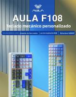 Teclado Mecánico De Juego AULA F108 100% Layout Tasa De Encuesta 1K Switch Lineal Hot Swappable Con Software De Macro - details 0