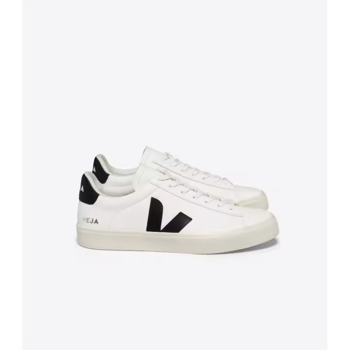 Veja CAMPO LEATHER WHITE BLACK - 1