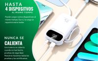 Bateria Externa Carga Rapida, 20000mAh- Marca NFMAXONE Power Bank Carga Rápida, con Cables USB y USB C, Batería Portatil para iPhone, con Cables Integrados, Compatible con Samsung iPad Macbook Negra. - details 2