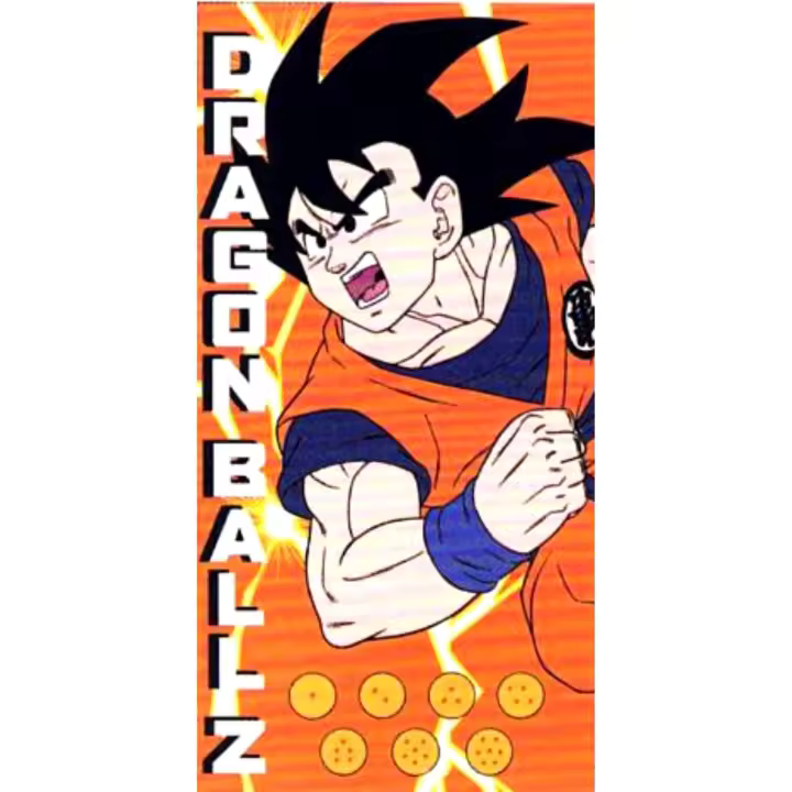 Toalla microfibra  Bola de dragon, Goku - 1