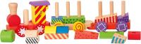 Woody tren de madera  35 x 9 cm con bloques de colores para insertar ,juguete educativo - details 3