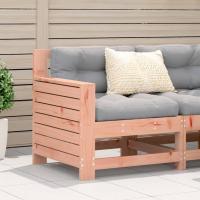 vidaXL Sofá de jardín con reposabrazos madera pino blanco 69x62x70,5cm en color Madera de pino blanca/Madera douglas sin tratar/Madera de pino sin tratar y más - details 1