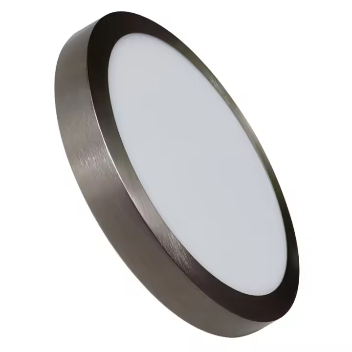 Plafón LED Redondo CCT Superficie 25W 2500LM 300mm Marco Plata    LED ATOMANT - 1