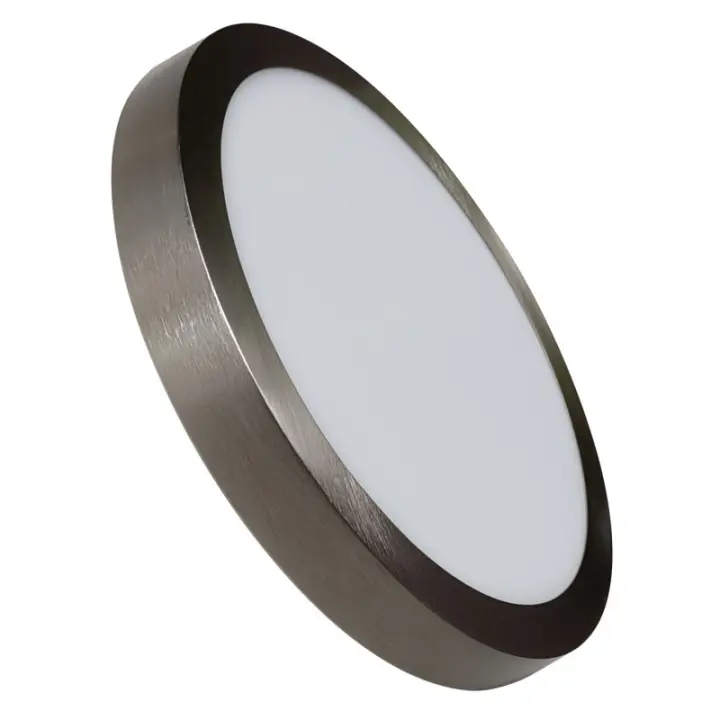 Plafón LED Redondo CCT Superficie 25W 2500LM 300mm Marco Plata    LED ATOMANT - 1