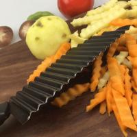Crinkle Potato Chip Cutter Crinkle Cutting Tool Stainless Steel Wavy Cutting Tool Vegetable Wavy Blade Cutter for Vegetables Potatoes Onions - details 4