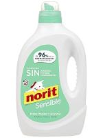 Norit Sensible - Detergente Líquido Hipoalergénico 2120ml 40 lavados (Pack 3 uds) - sin perfume, Detergente hipoalergénico sin perfumes, colorantes ni conservantes sensibilizates, Adecuado para la ropa de adultos, niños y bebés con piel frágil o atópica - details 1
