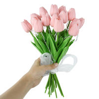 10/15pcs Luminosas Tulipanes LED Simulación Alta Calidad Flores Falsas Para Decoración De Hogar Y Fiestas Boda Decoración De Flores Artificiales - details 12