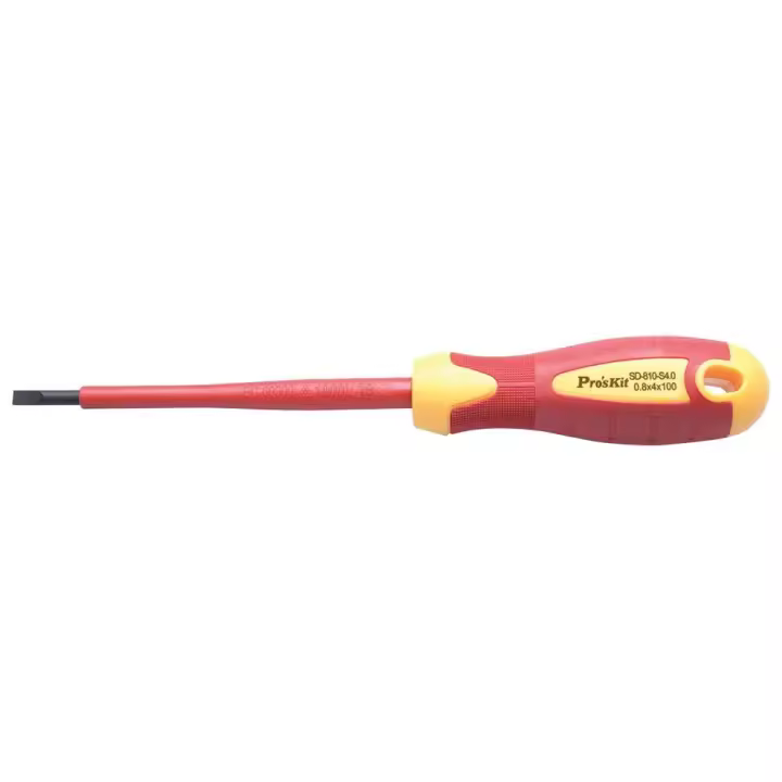 Destornillador para electricista DIN 1000V, Plano 4.0mm - 1