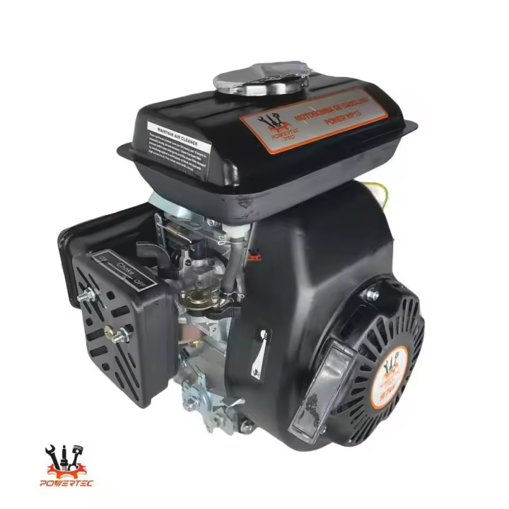 MOTOR GASOLINA POWERTEC PRO 4 TIEMPOS 2.5 HP – EJE 15MM ARRANQUE MANUAL - 1