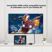 TABLLYUGE Convertidor De HDMI a AV RCA 1080P Compatible Con USB Soporte NTSC PAL Para PC HDTV Proyector Adaptador HDMI2AV - details 4