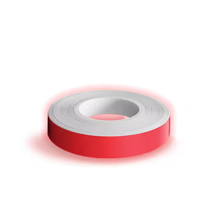 Llantasde motorteta Rayas de Rueda para 9 mm x 6 Mt Rojo Fluo - 1
