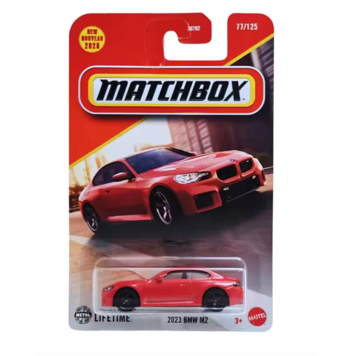MATCHBOX - Miniatura BMW M2 (2023) - Rojo - Este increíble producto garantizará mucha diversión para los más pequeños y también será un gran atractivo para los coleccionistas - Recomendado para mayores de 4 años - 1