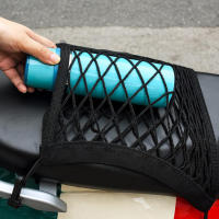 Bolsa De Almacenamiento Para Casco De Motocicleta Con 4 Ganchos Soporte De Red Para Equipaje De Tanque De Combustible De Nylon Para Motocicleta - details 2