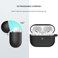 Funda De Silicona Para Airpods pro Cubierta Protectora Para Auriculares Apple Con Ganchos Funda Para Auriculares Inalámbricos - details 1