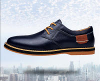 Zapatos De Cuero Para Hombre Moda Primavera Otoño Casual Lace-up Formales Negocios Bodas Vestido Zapatos Talla Grande 38-48 - details 3