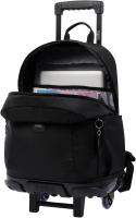 TOTTO - Mochila Escolar con Ruedas Grandes, Modelo Trik, Mochila Grande, Capacidad 27 Litros, Bolsillo para Portátil 14", Tablet, 2 Bolsillos para Botella, Correas en S para Mayor Comodidad, Resistente, Color Negro - details 0