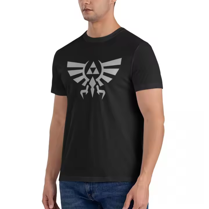 Camiseta De Algodón Vintage Para Hombre Con Icono De La Princesa Z-Zelda Manga Corta Cuello Redondo Regalo Ideal Camisetas - 1