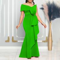 Vestido Elegante Para Mujer 2024 Nuevo Uno Hombro Con Volantes Adecuado Para Fiesta Cumpleaños Y Cena Vestidos Mujer Largo De Suelo Luxurioso - details 20