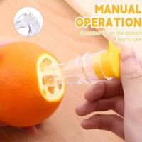 Squeezer De Limón Portátil Manual Herramienta De Jugo Lavable Con Filtro Integrado Para Limón Y Naranja Material PP - details 2