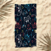 Toalla De Playa De Microfibra Absorbente Para Juegos Controller Toalla Ligera Y Rápida Secado Para Hombres Y Mujeres Para Natación Y Piscina - details 3