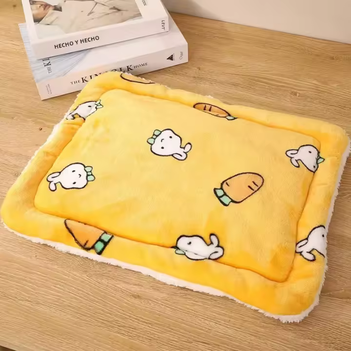 Alfombra De Cama Para Conejo Chinchilla Perro De Agua Accesorios De Mascota Pequeña Guisante Gato En Invierno Caliente Hogar Surtidor Erizo - 1