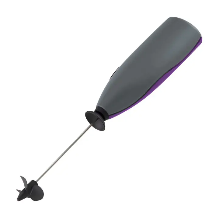 Fackelmann Batidor de Aspas Turbo Food&More en Polipropileno, Abs y Acero Inoxidable, Morado, Gris e Inox, 19.5x3.5x2.5 cm - 1