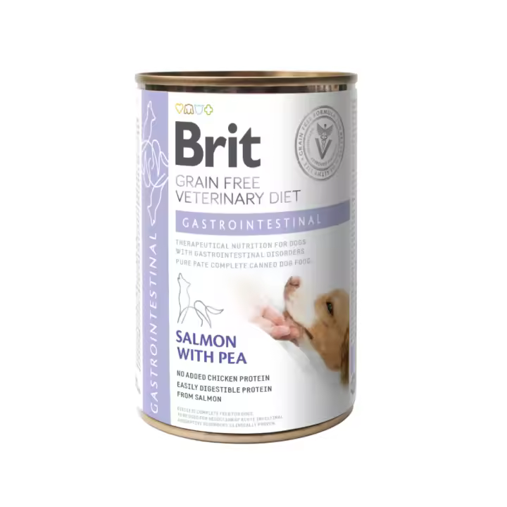 Brit Veterinary Diet Gastrointestinal Comida Húmeda para Perros - 6 unidades x 400 gr - 1
