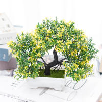 DociDaci Plantas Artificiales Bonsái Pequeño Árbol En Maceta Adornos De Falso Plantado Para Decoración De Hogar Y Bodas - details 4