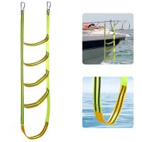 Escalera De Bote Portátil De Nylon Reutilizable 3/4/5 Rungs Ladder Auxiliar De Náutica Para Acceder Al Bote - details 4
