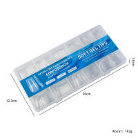 600pcs De Uñas Postizas De Acrílico Semi Mate Y Mate Full Cover Ovaladas Y De Alerón Para Dedos De Mano En Caja - details 12