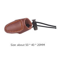 Protector De Dedo Para Arco De Cuero Suave Recurvo Anillo De Dedo Para Tiro Material De Cuero Oveja Negro Marrón - details 3